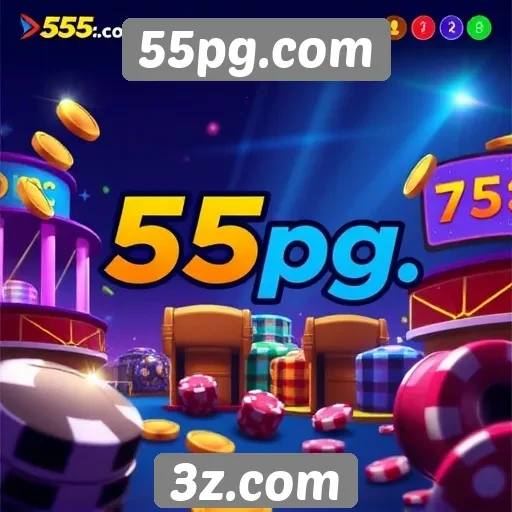 Evolução da oferta do 55pg.com em jogos de cassino